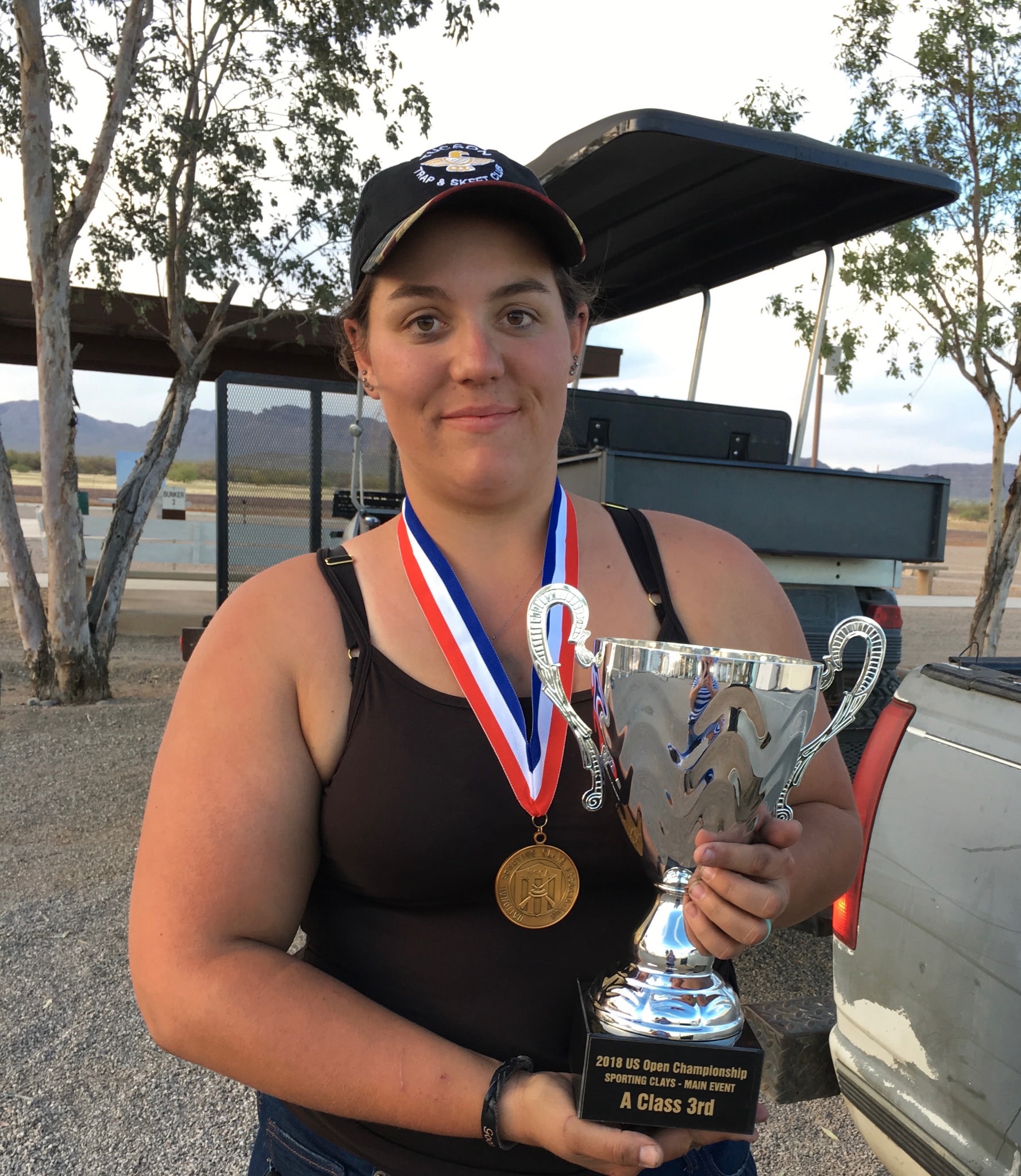 Courtney McGaughey, clay target student of Ben Courtemarche